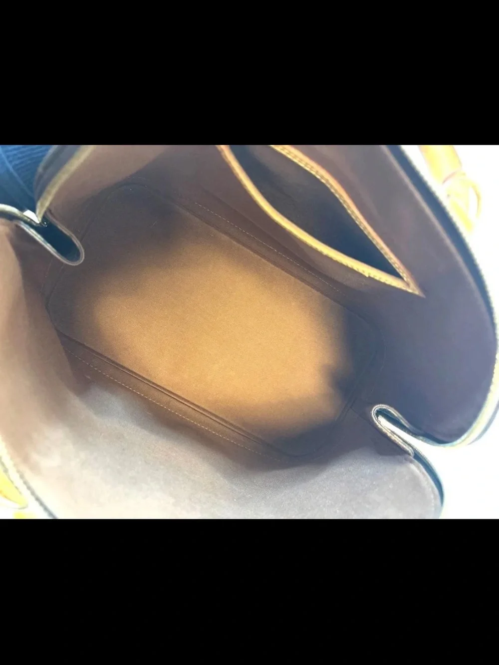 Louis Vuitton Monogram Canvas Satchel in Brown and Tan